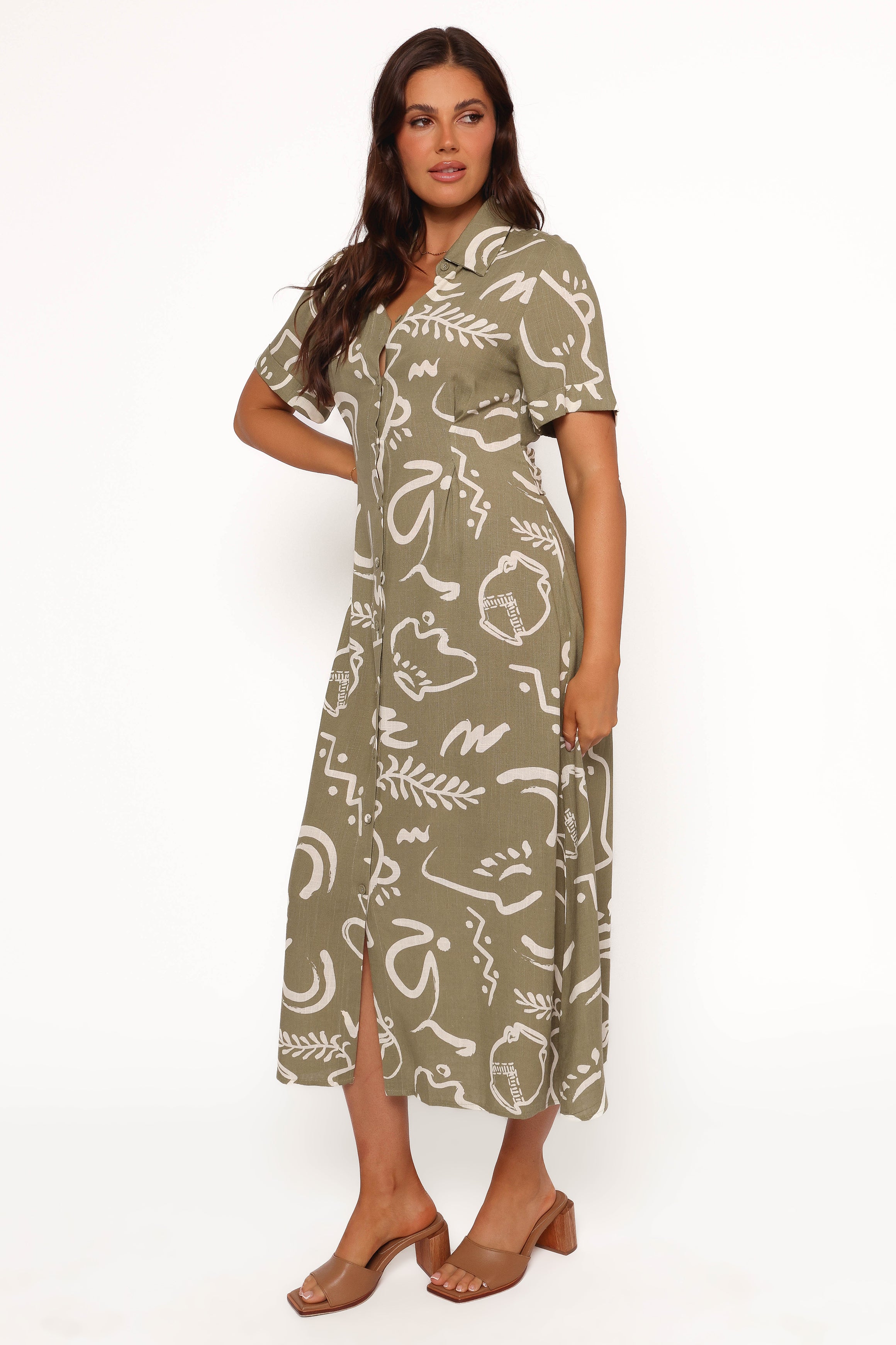 Gail Midi Dress - Sage
