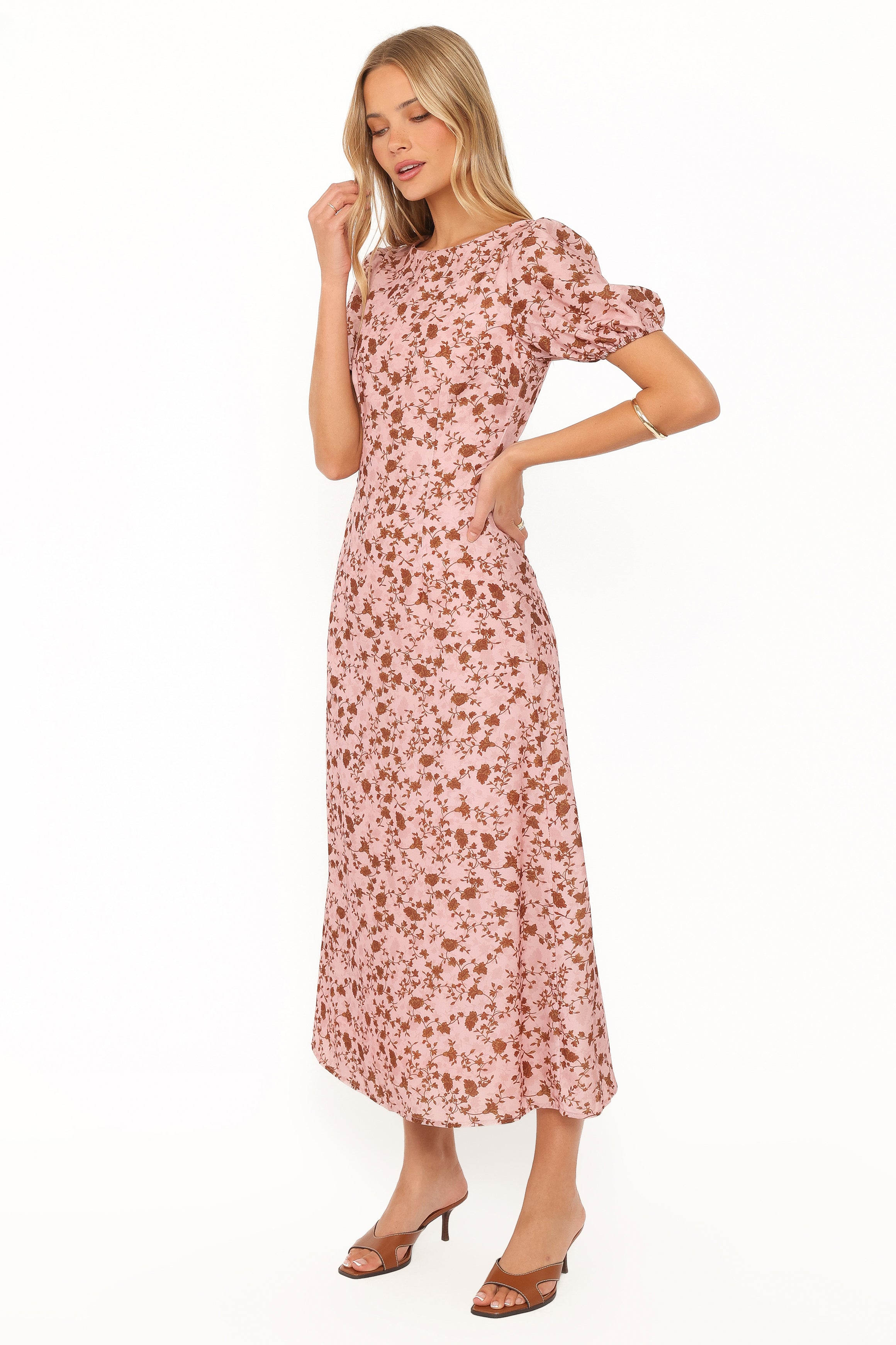 Gemima Maxi Dress - Pink Floral