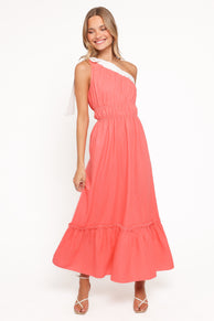 Gilda Maxi Dress - Coral