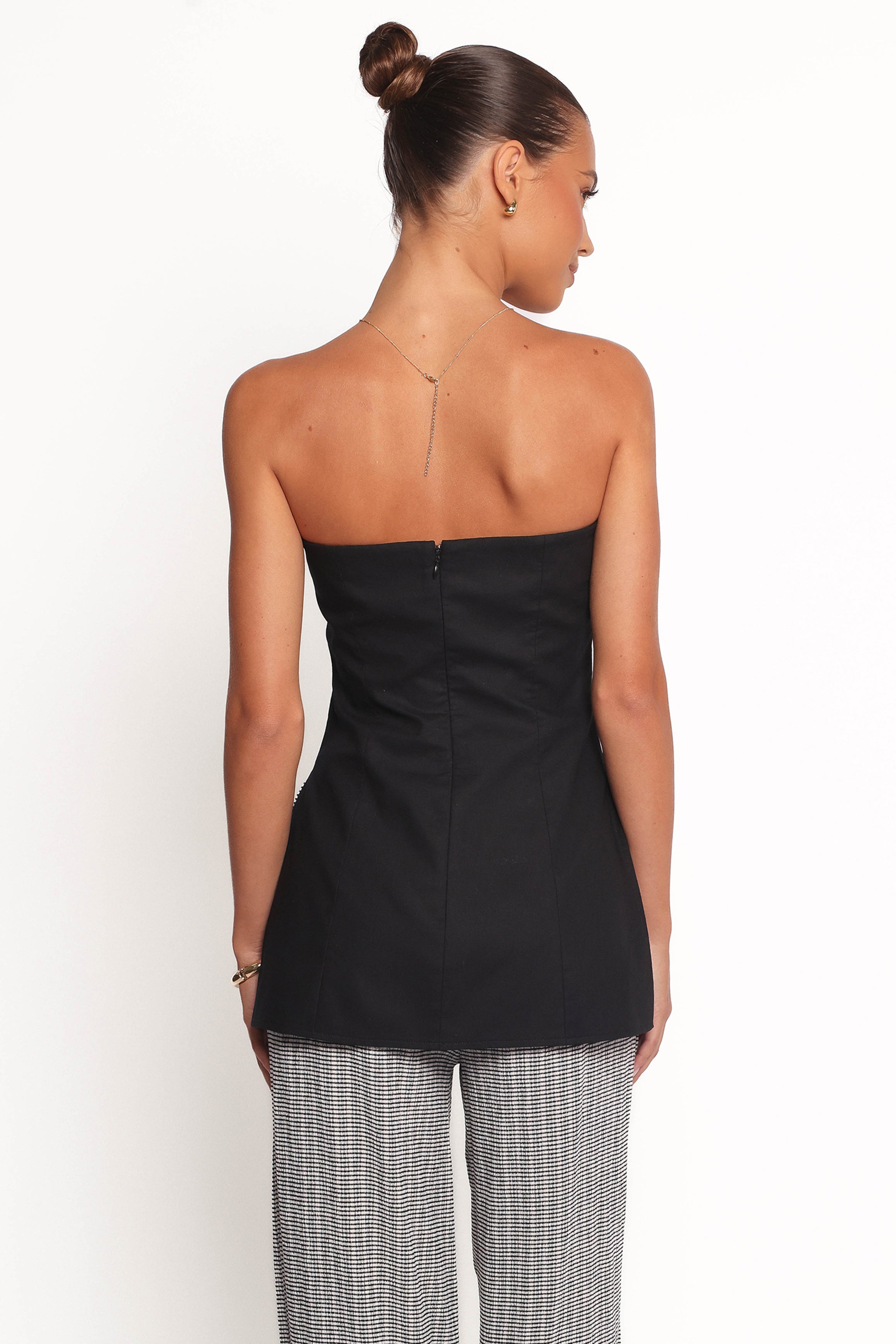 Giovana Strapless Top - Black