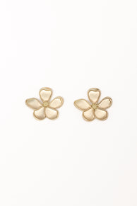 Gisella Flower Earrings - Gold