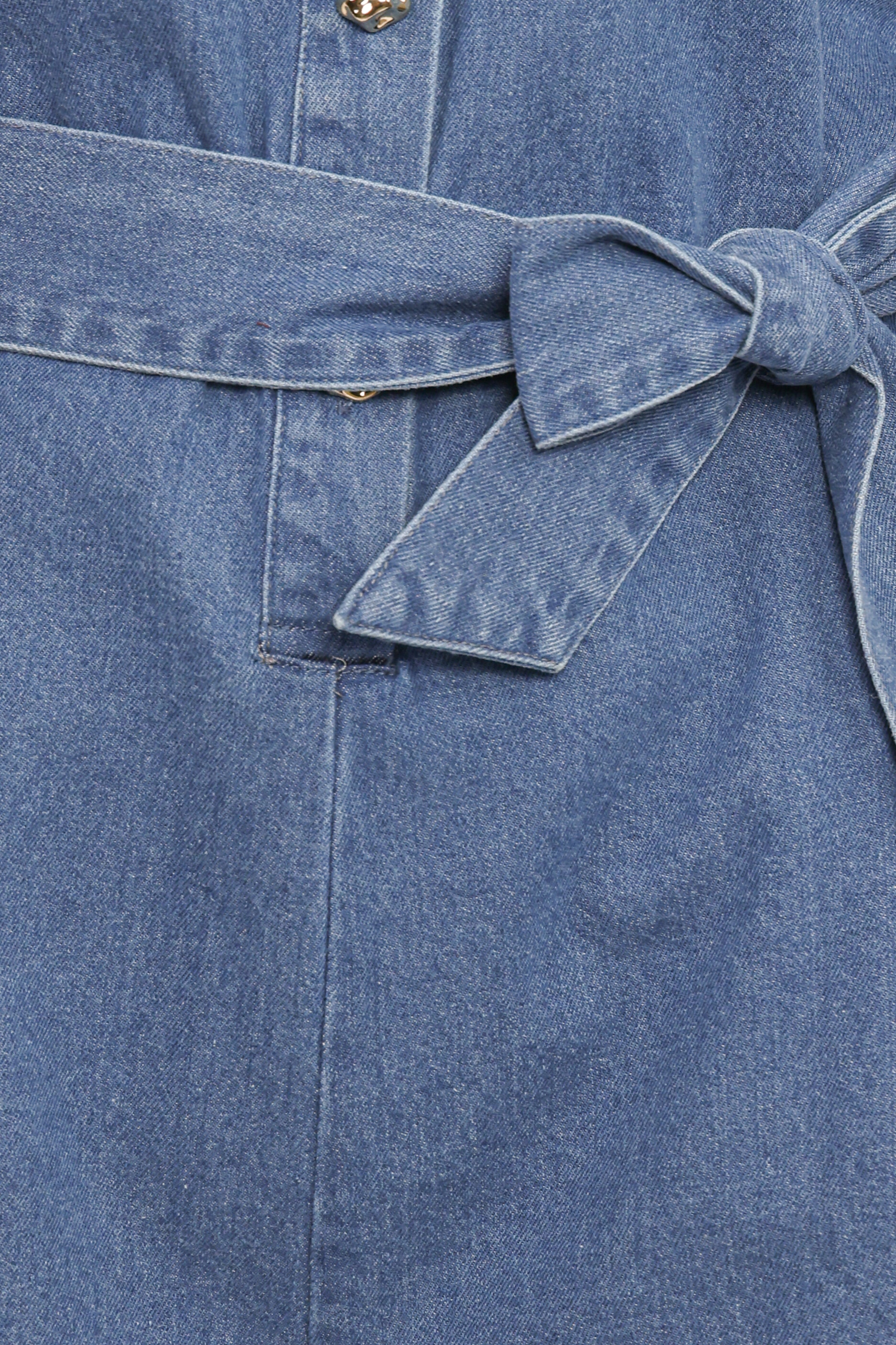 Hailey Denim Playsuit - Indigo