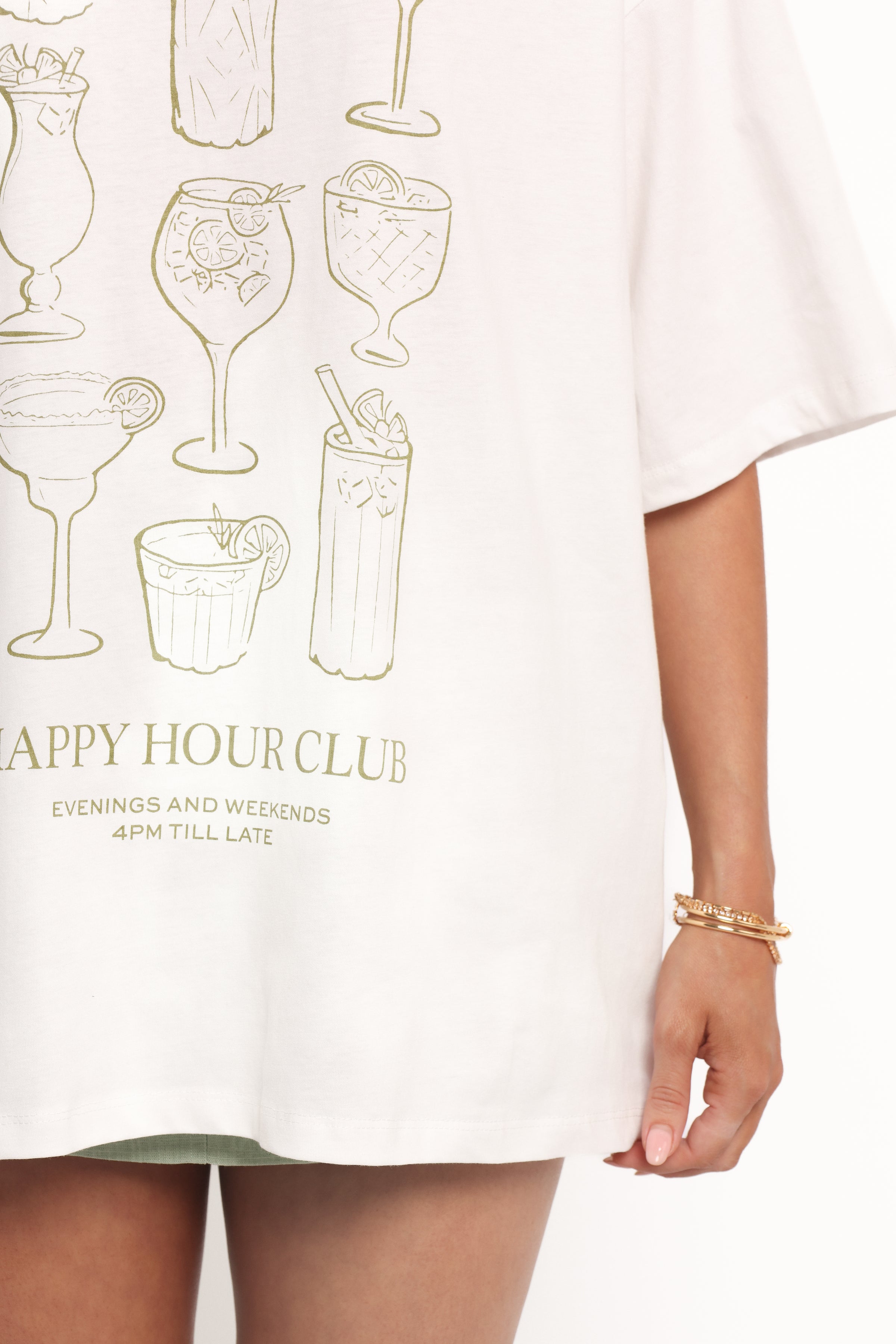 Happy Hour Tee - White