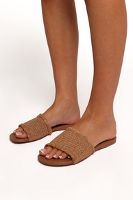 Heather Sandals - Pecan Raffia