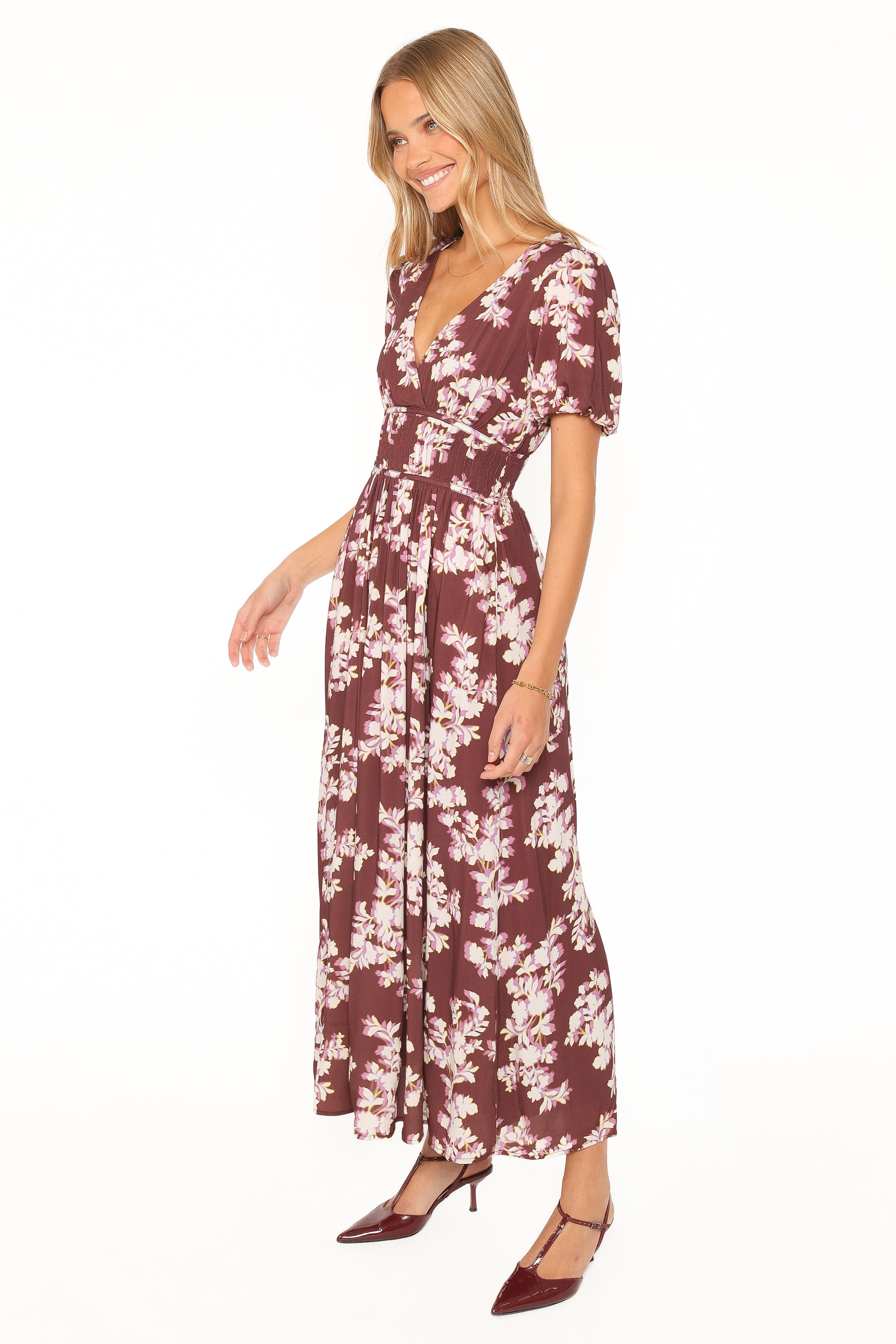 Henny Maxi Dress - Pink Rum Floral