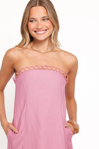 Holly Midi Dress - Pink