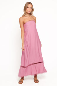 Holly Midi Dress - Pink