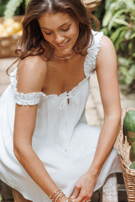 Hyacinth Mini Dress - White