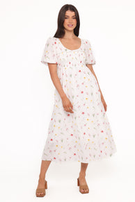 Jackie Midi Dress - Painted Ditsy