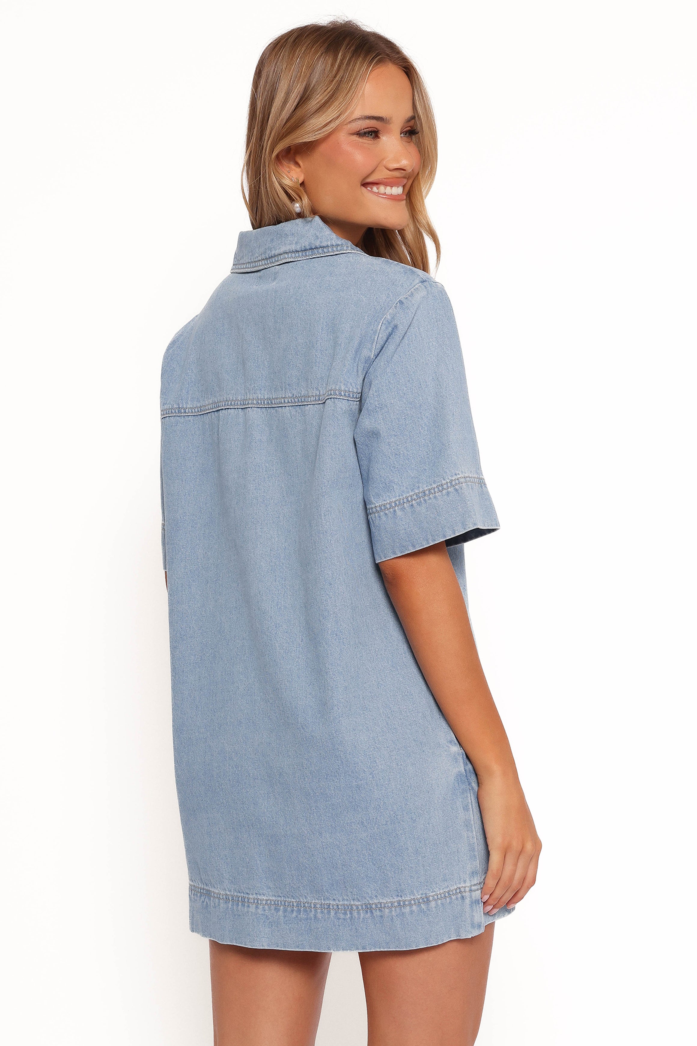 Jana Mini Dress - Light Denim