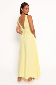 Jaynie Maxi Dress - Yellow Stripe