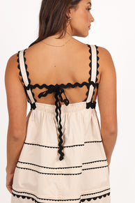 Jeanie Midi Dress - Natural