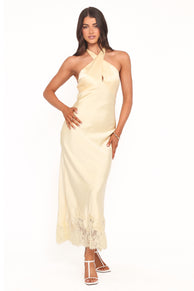 Jeannie Maxi Dress - Pale Yellow