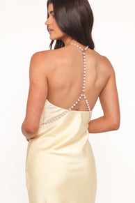 Jeannie Maxi Dress - Pale Yellow