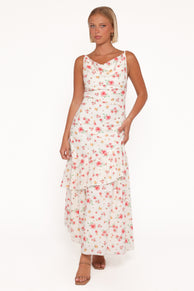 Jessamine Maxi Dress - Ivory Floral