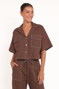 Jill Pant Set - Chocolate