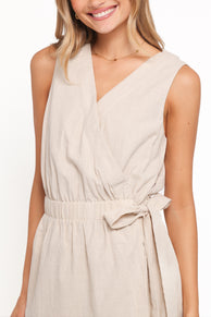 Joanna Playsuit - Beige