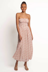Jody Strapless Maxi Dress - Floral