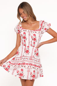 Jorja Mini Dress - Red Rose