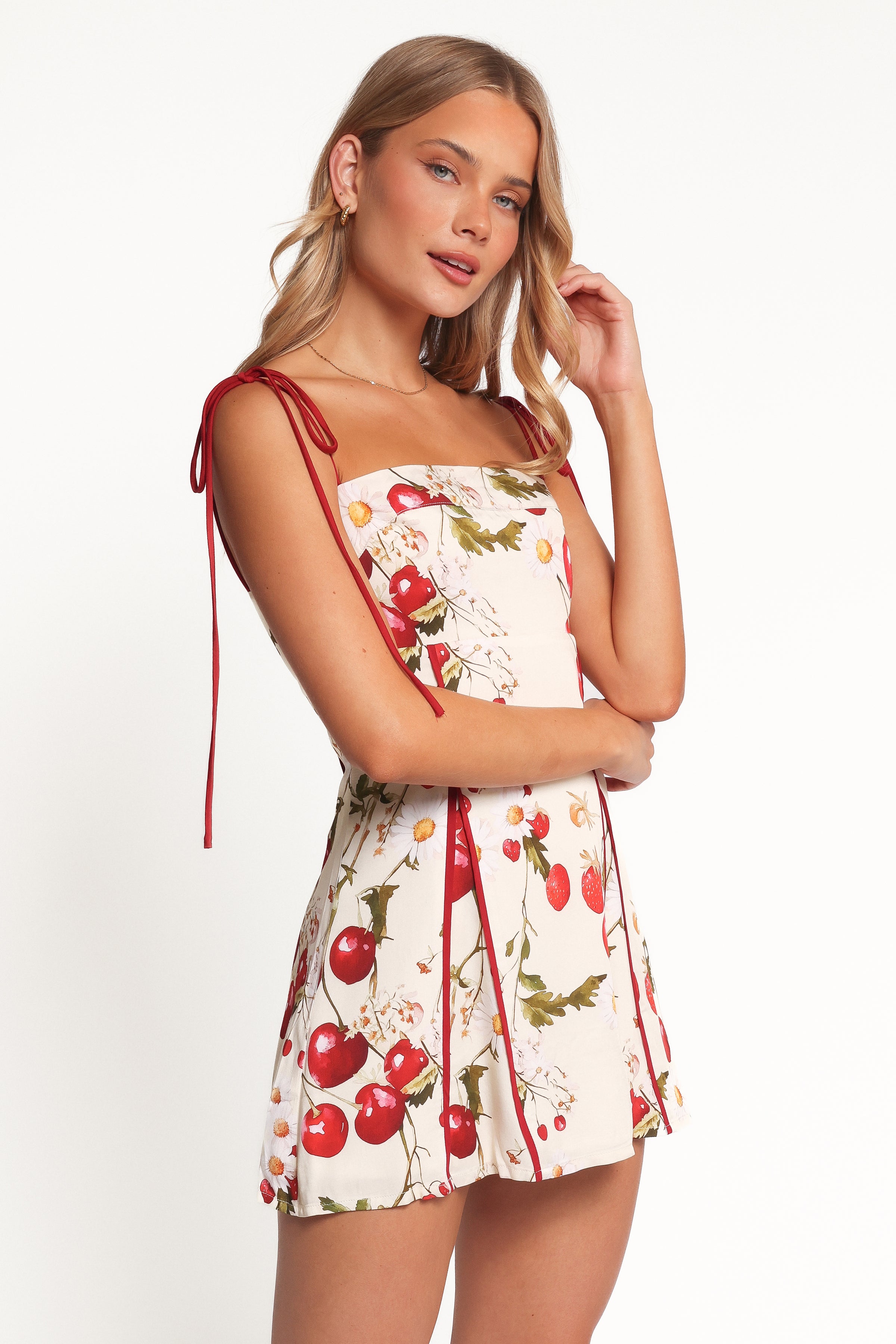 Josiana Mini Dress - Cherry Print