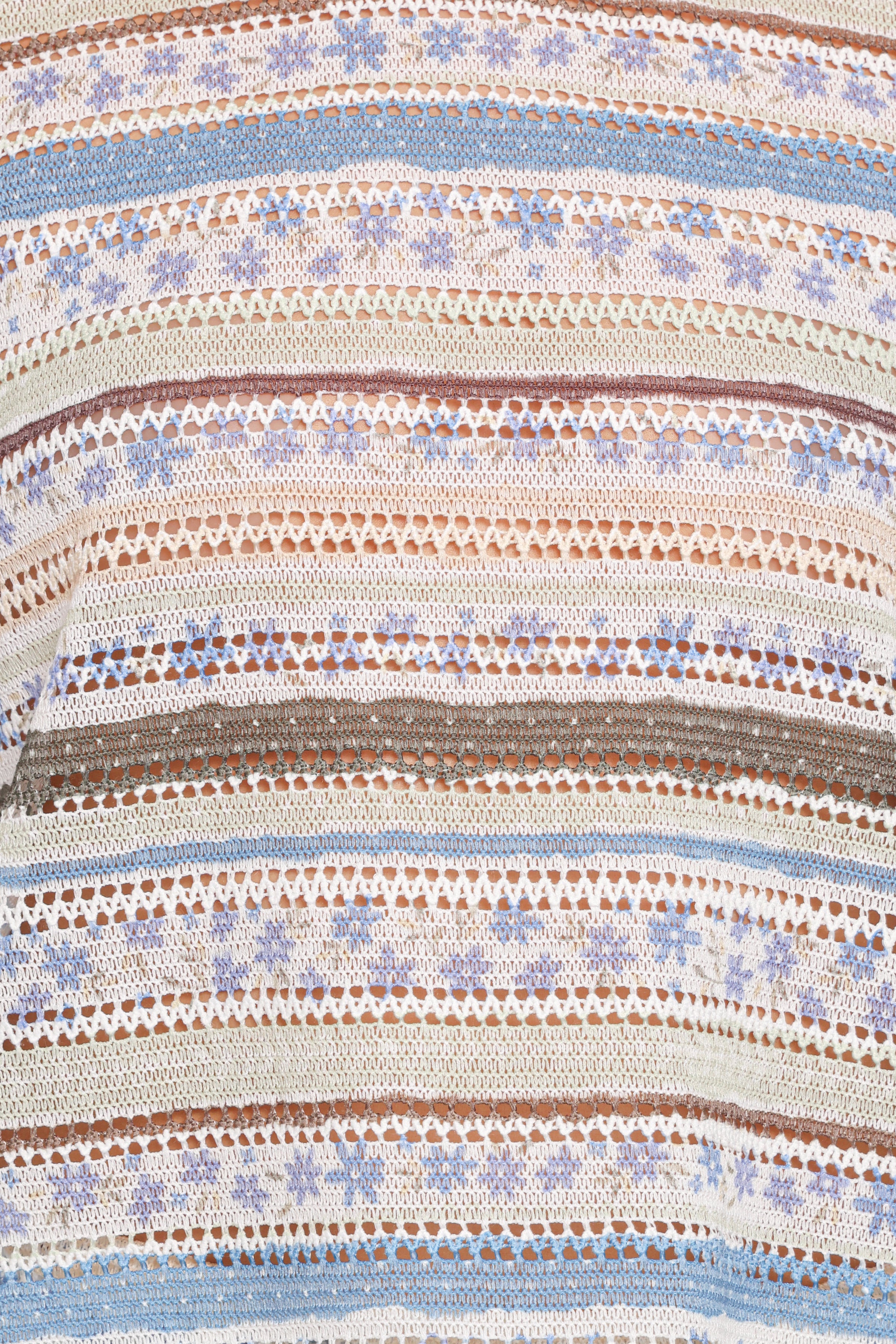 Reese Textured Tee - Multi Stripe