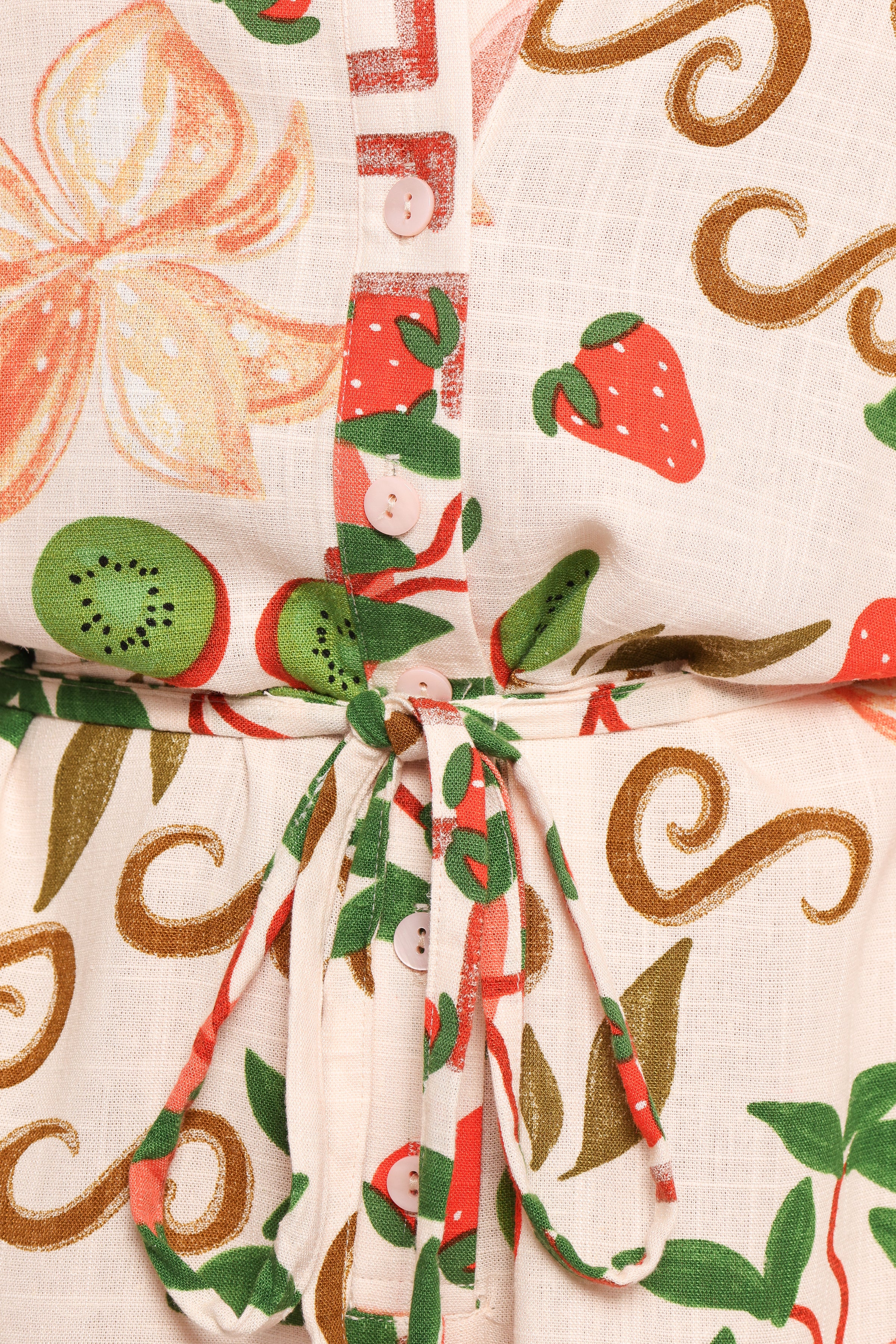 Josie Tie Waist Playsuit - Elodie