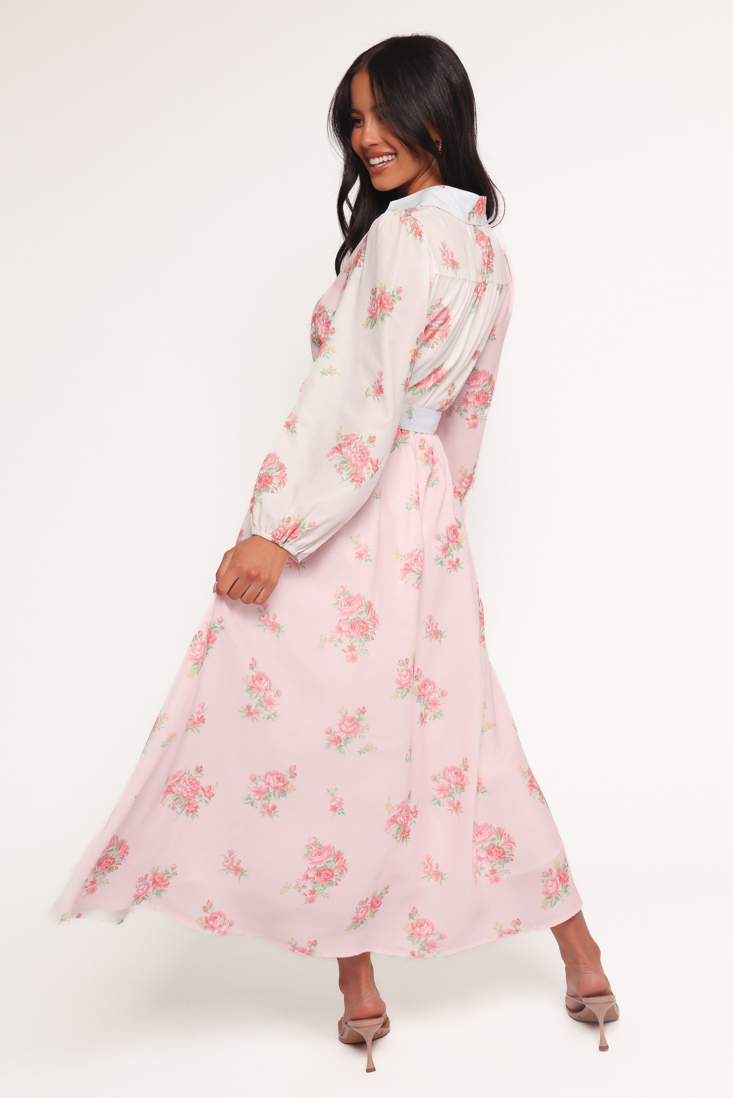 Juni Button Up Maxi Dress - Floral
