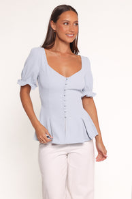 Kameran Top - Pale Blue