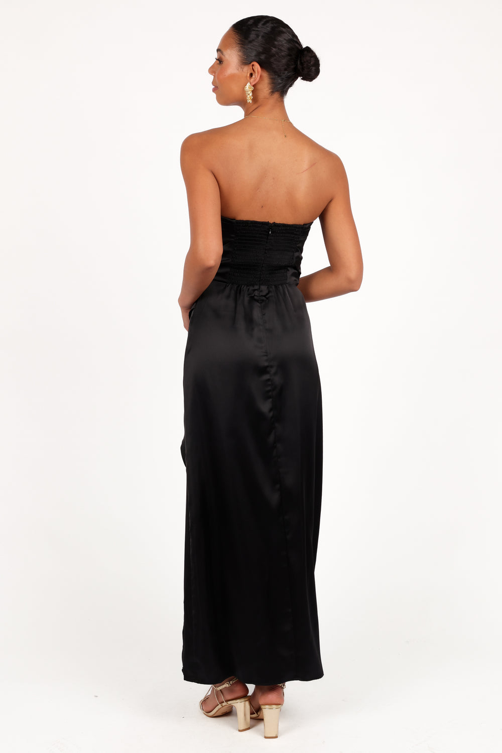 Collective Dress - Kara Strapless Maxi Dress - Black sixth image