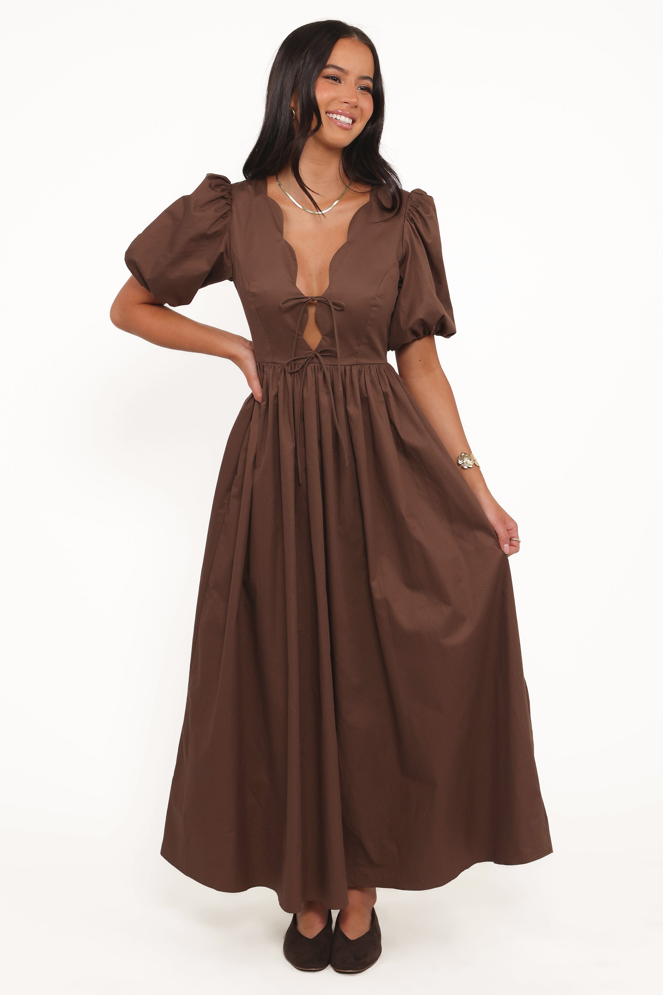 Karla Maxi Dress - Bitter Chocolate