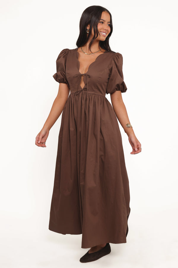 Karla Maxi Dress - Bitter Chocolate
