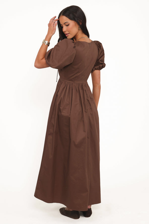 Karla Maxi Dress - Bitter Chocolate