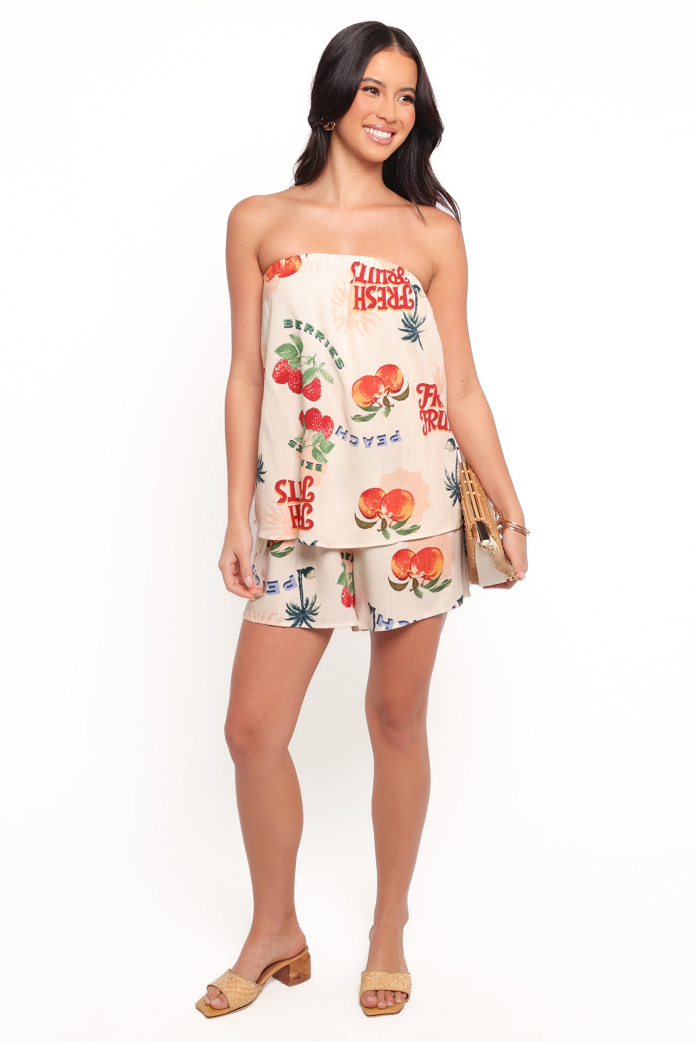 Karlen Strapless Playsuit - Tutti Frutti