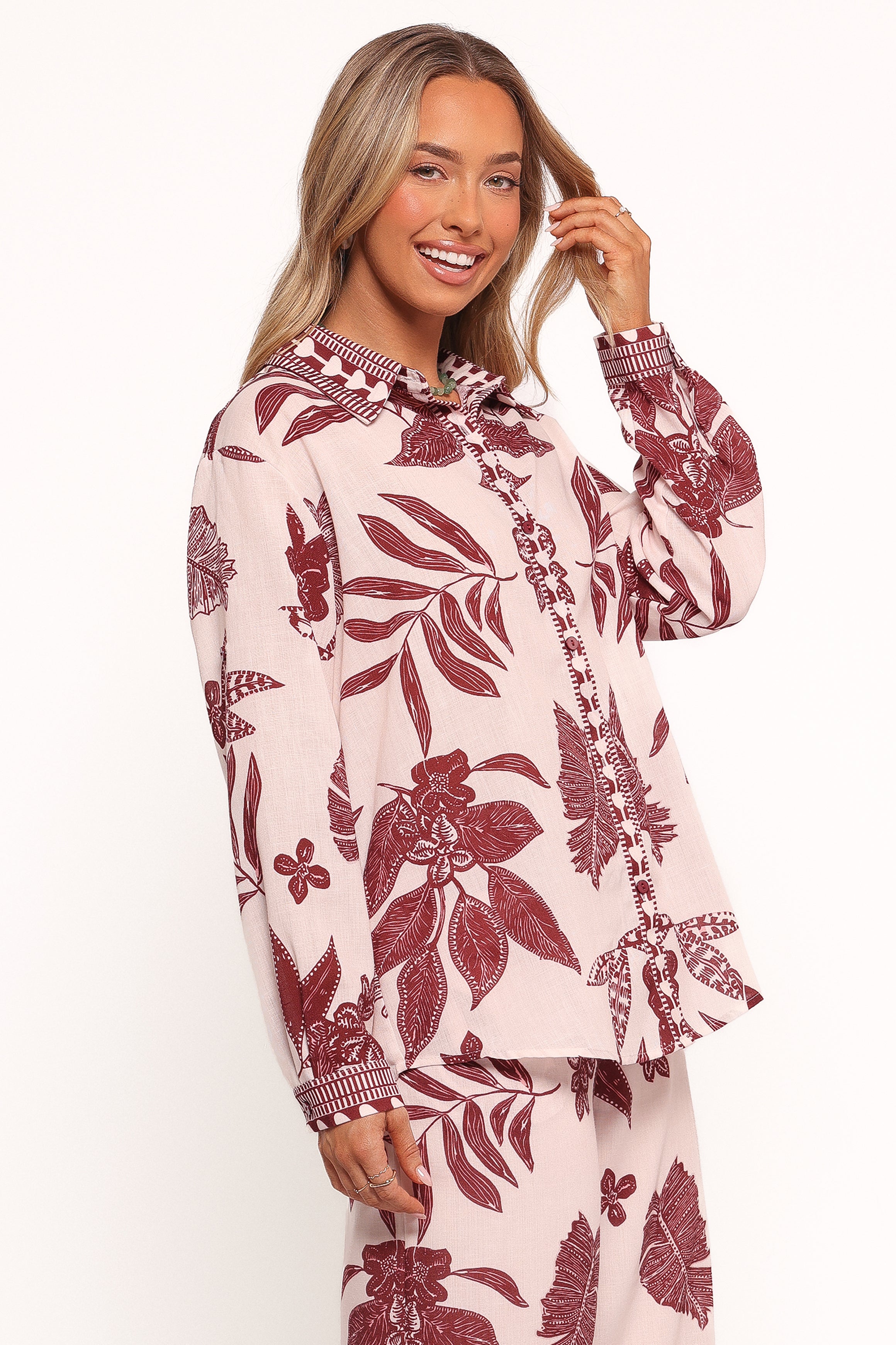 Karva Top - Leaf Print