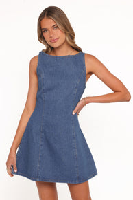 Katina Mini Dress - Denim