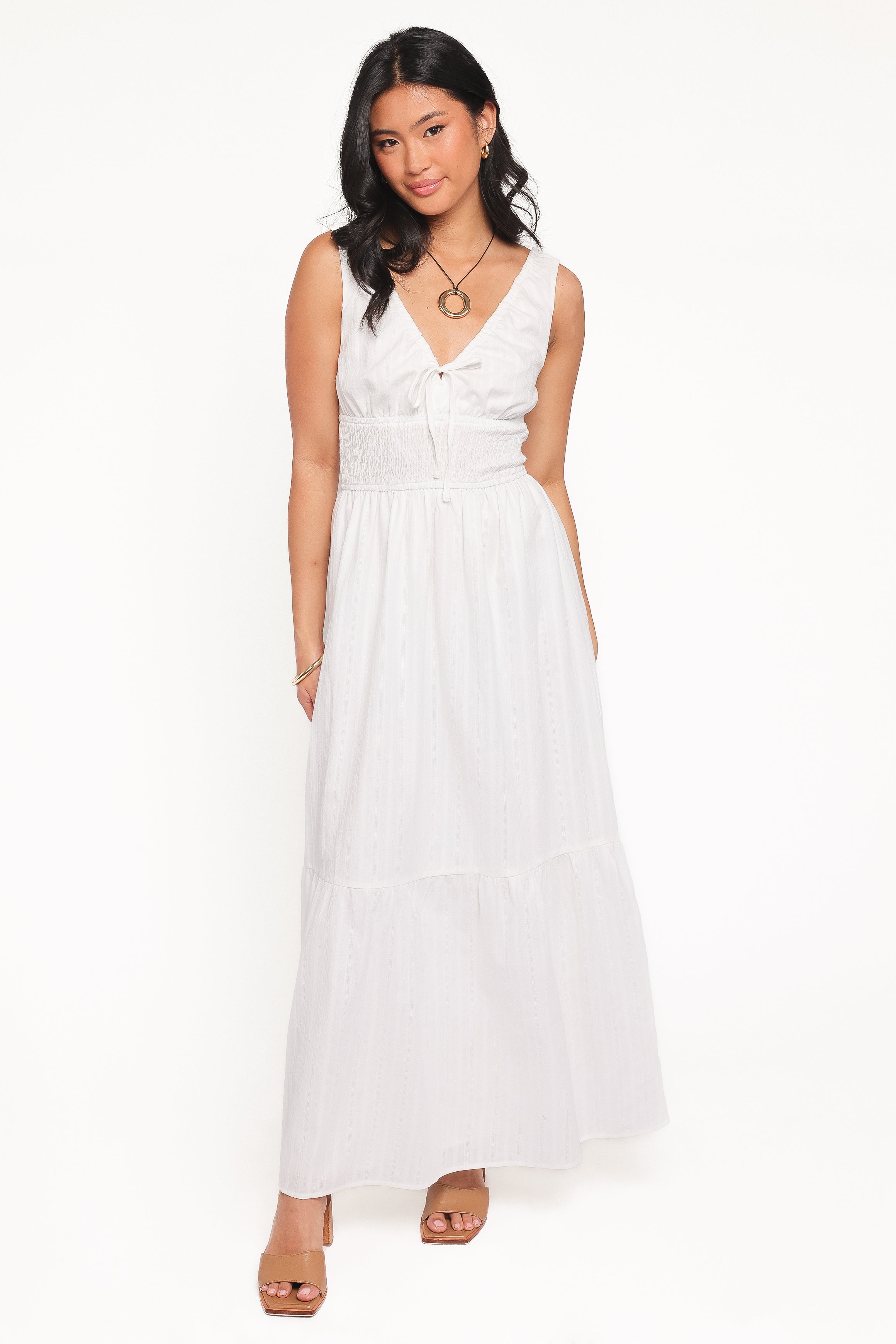 Kayden Maxi Dress - White