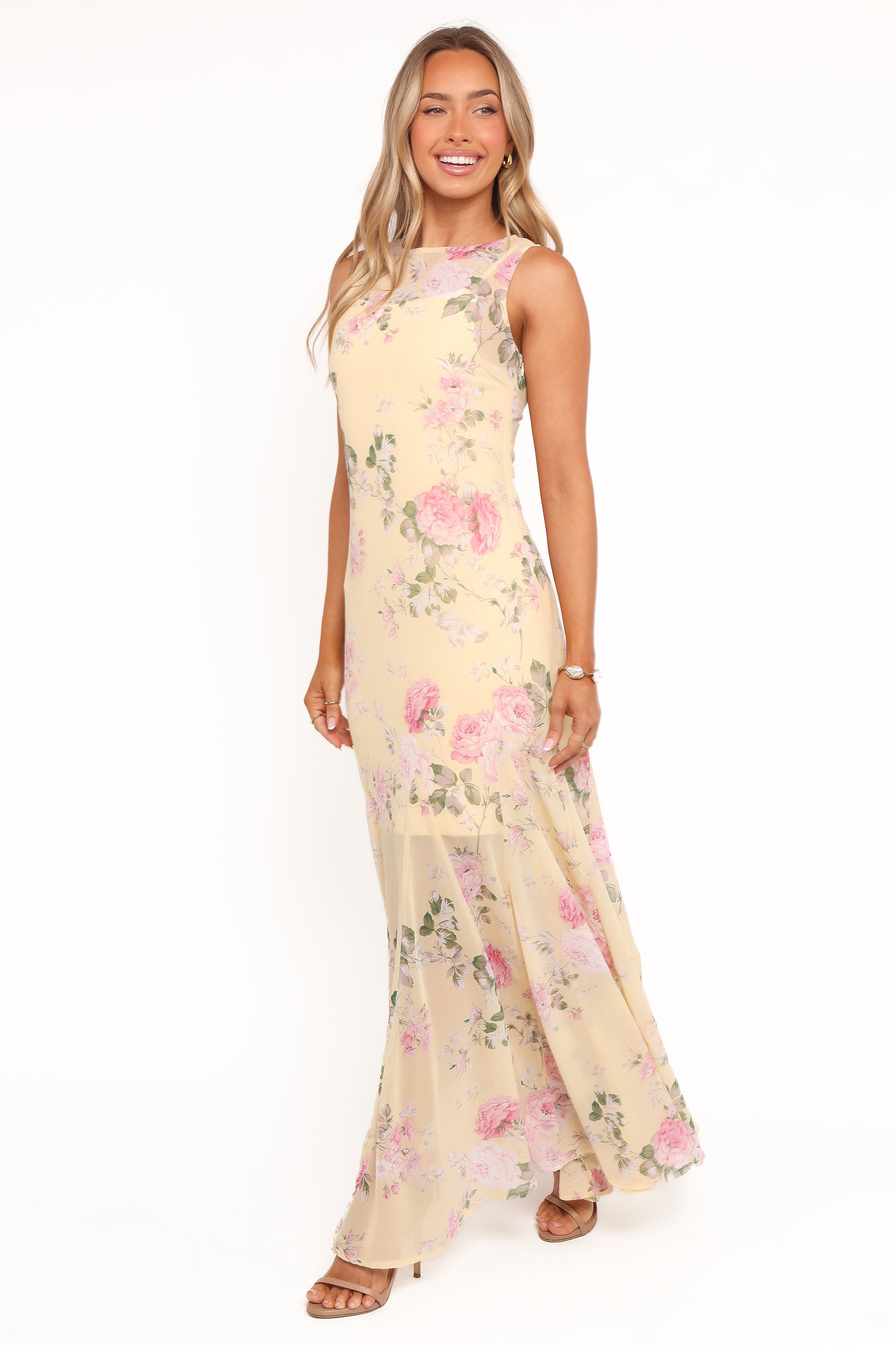 Keani Maxi Dress - Yellow Floral