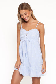 Keaton Mini Dress - Cornflower Blue