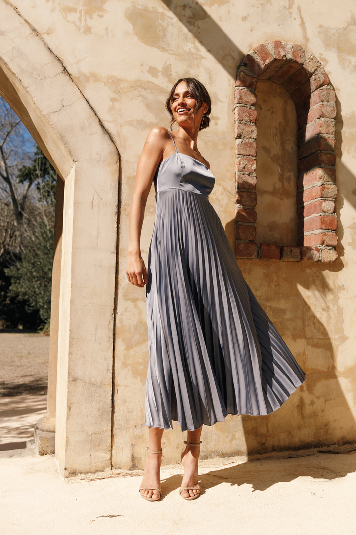 Collective Dress - Keegan Maxi Dress - Steel Gray secondary image