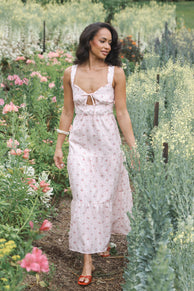 Kendra Maxi Dress - Pink Floral
