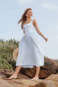 Kinslee Midi Dress - Blue