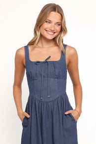 Kinslee Midi Dress - Denim