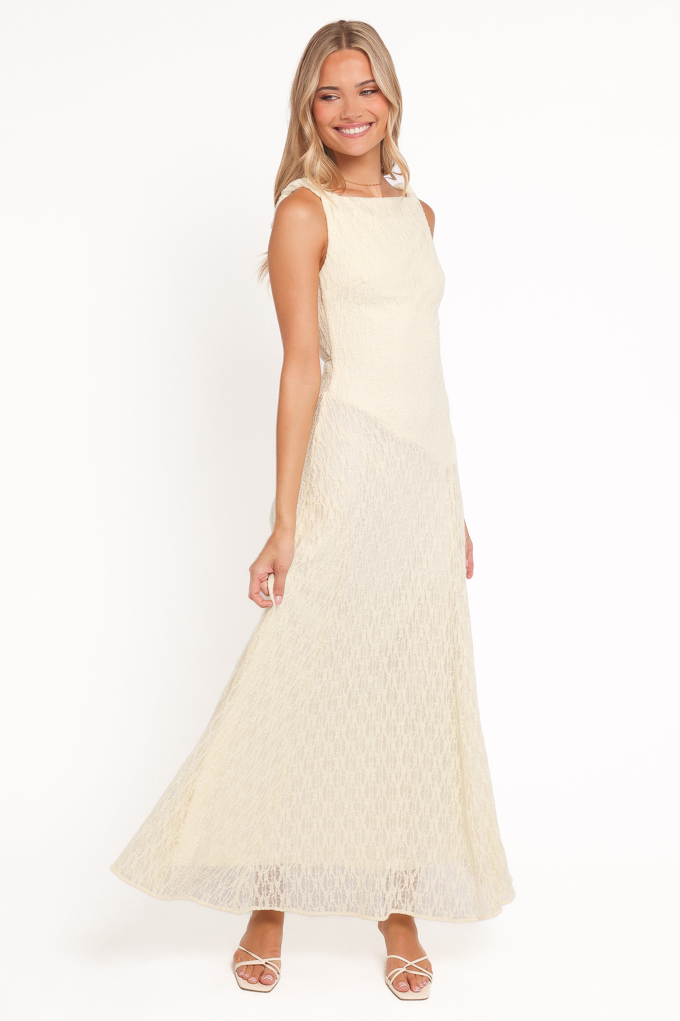 Kirsten Lace Maxi Dress - Yellow