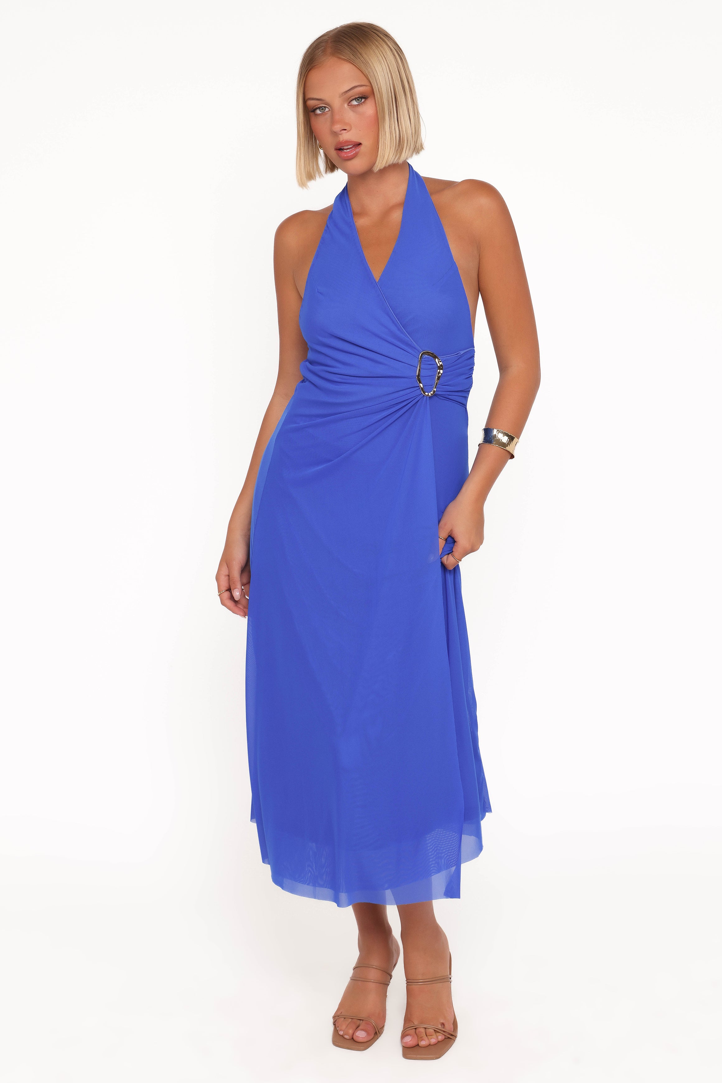 Laguna Halter Maxi Dress - Cobalt Blue