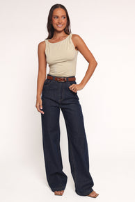 Lainey Twist Knit Top - Sage