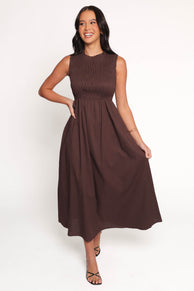 Lanna Maxi Dress - Chocolate