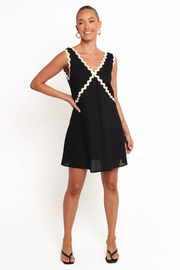 Lark Mini Dress - Black