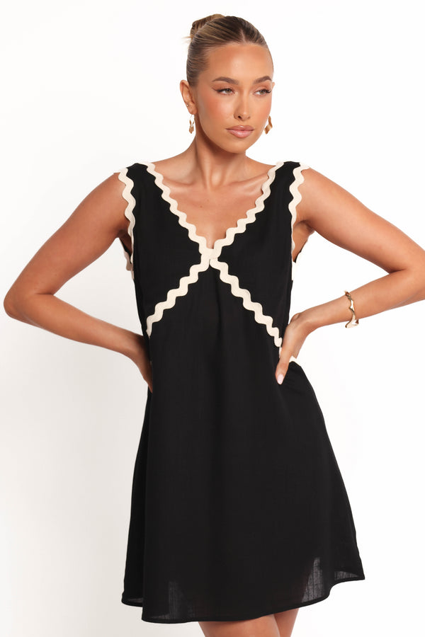 Lark Mini Dress - Black