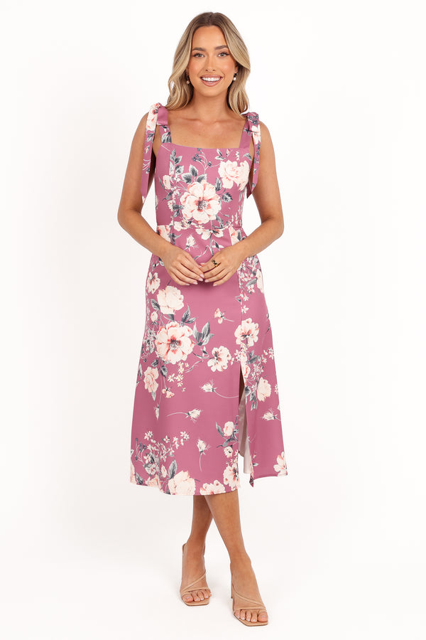 Laurel Dress - Dark Rose Floral