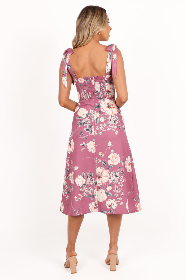 Laurel Dress - Dark Rose Floral